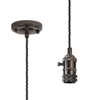 Luminosity Designs Ltd - Amber 11cm Switched Pendant Light (FRAME ONLY) 1.5m, 1 x E27, 3 Core Twisted Braided Cable - Luminosity Designs Ltd