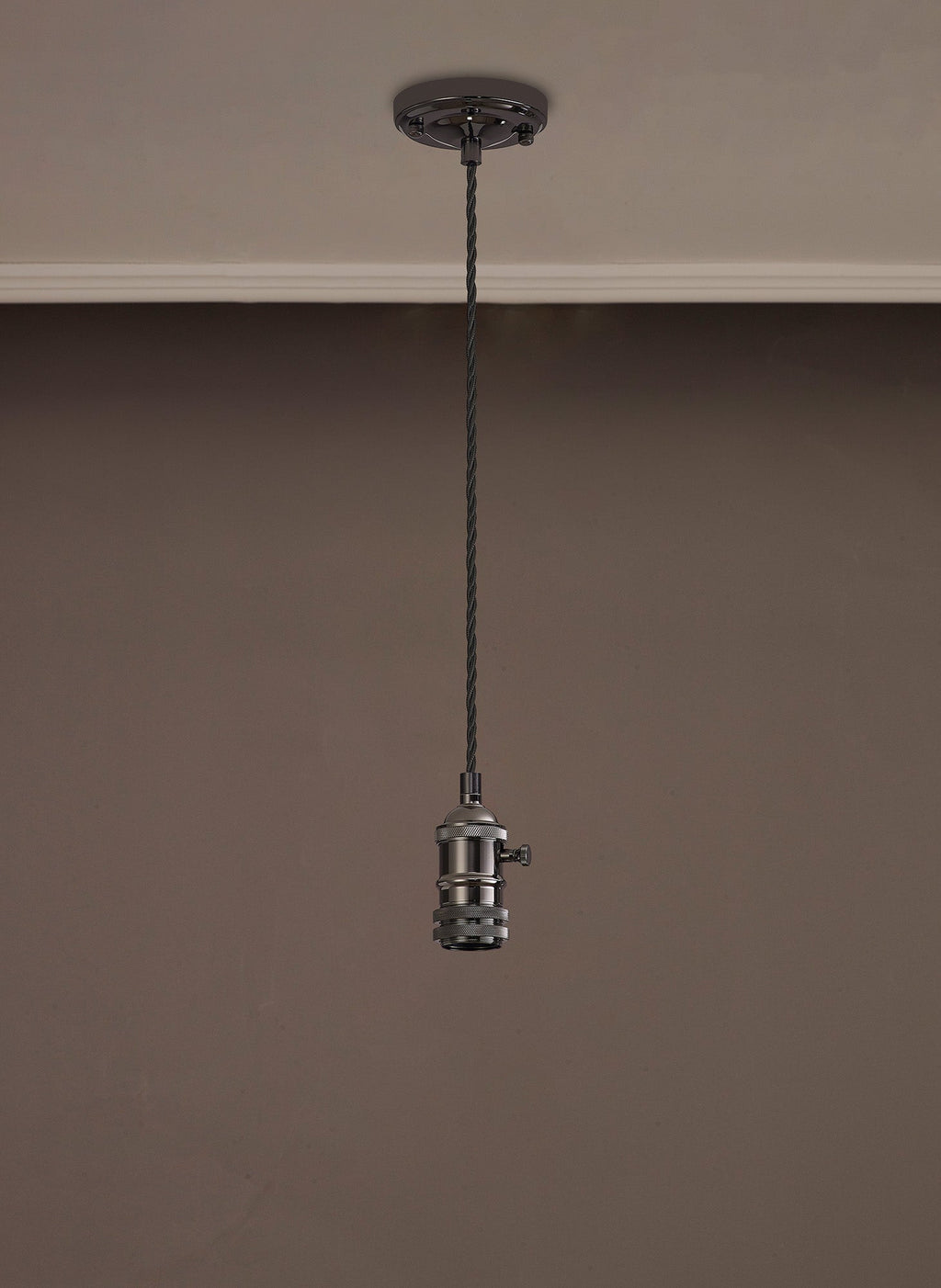 Luminosity Designs Ltd - Amber 11cm Switched Pendant Light (FRAME ONLY) 1.5m, 1 x E27, 3 Core Twisted Braided Cable - Luminosity Designs Ltd