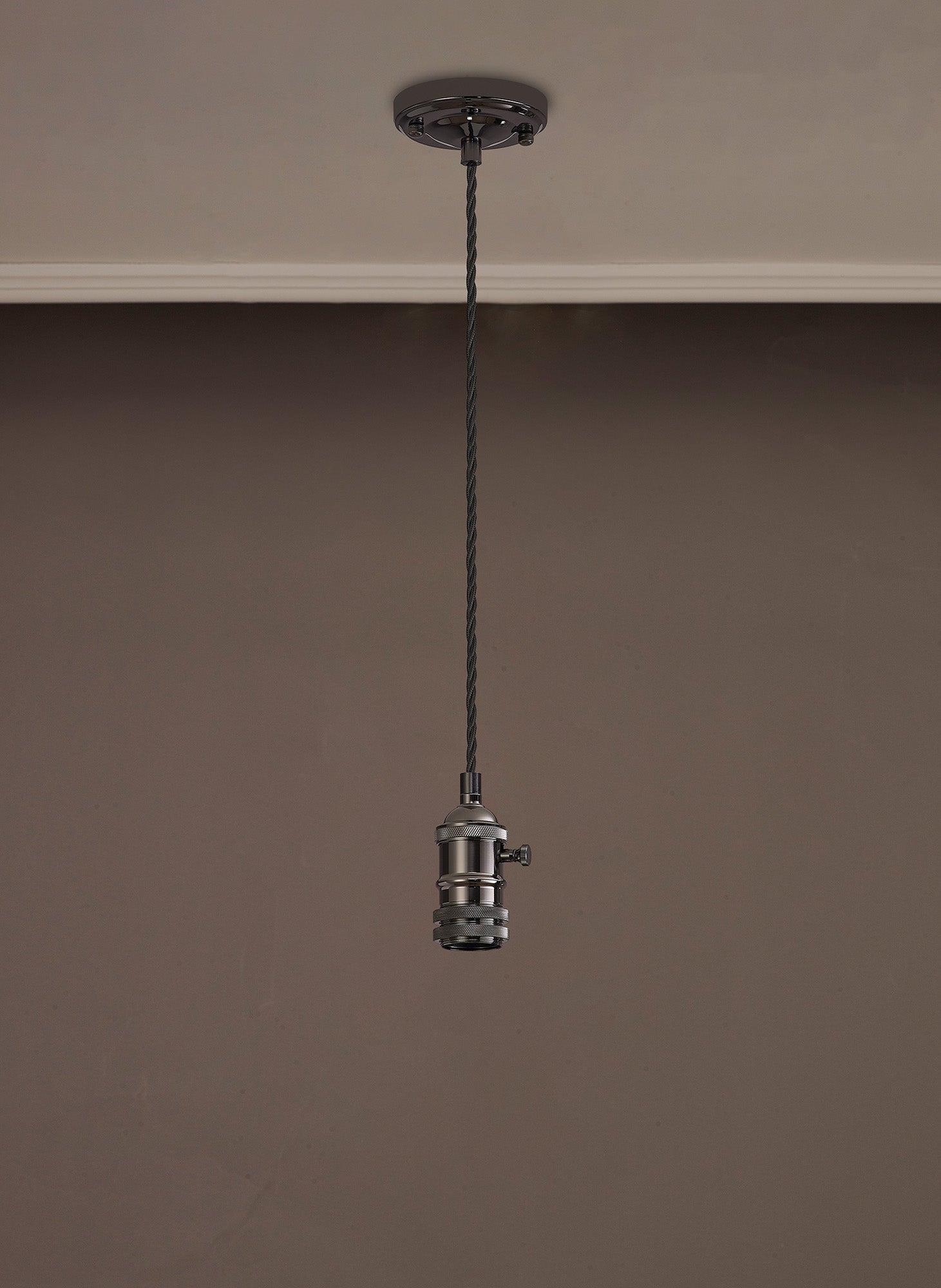 Luminosity Designs Ltd - Amber 11cm Switched Pendant Light (FRAME ONLY) 1.5m, 1 x E27, 3 Core Twisted Braided Cable - Luminosity Designs Ltd