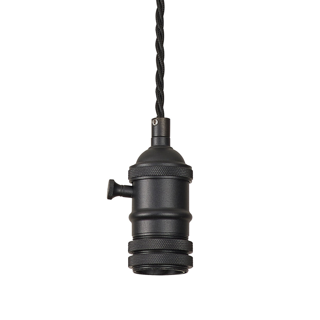 Luminosity Designs Ltd - Amber 11cm Switched Pendant Light (FRAME ONLY) 1.5m, 1 x E27, 3 Core Twisted Braided Cable - Luminosity Designs Ltd