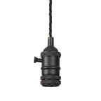 Luminosity Designs Ltd - Amber 11cm Switched Pendant Light (FRAME ONLY) 1.5m, 1 x E27, 3 Core Twisted Braided Cable - Luminosity Designs Ltd