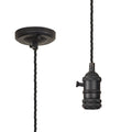 Luminosity Designs Ltd - Amber 11cm Switched Pendant Light (FRAME ONLY) 1.5m, 1 x E27, 3 Core Twisted Braided Cable - Luminosity Designs Ltd