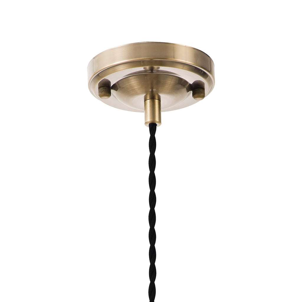 Luminosity Designs Ltd - Amber 11cm Switched Pendant Light (FRAME ONLY) 1.5m, 1 x E27,Twisted Braided 2 Core Cable - Luminosity Designs Ltd