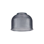 Luminosity Designs Ltd - Amber 14.5x11cm Prismatic Dome Glass Shade (D) With Raised Edge - 10 Colours - Luminosity Designs Ltd