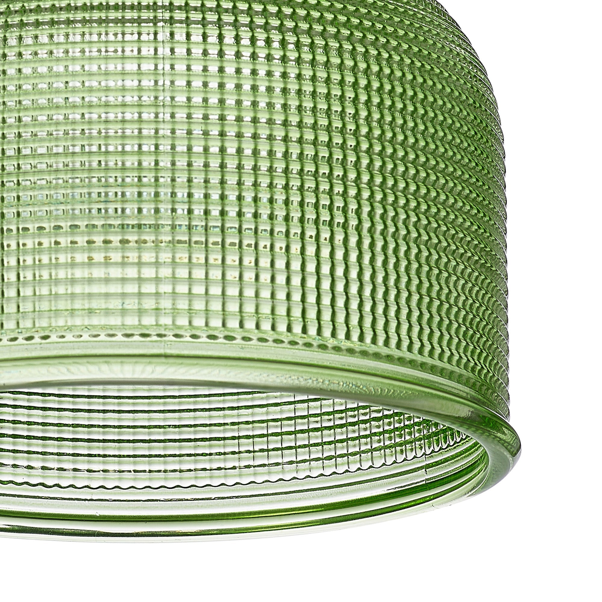 Luminosity Designs Ltd - Amber 14.5x11cm Prismatic Dome Glass Shade (D) With Raised Edge - 10 Colours - Luminosity Designs Ltd