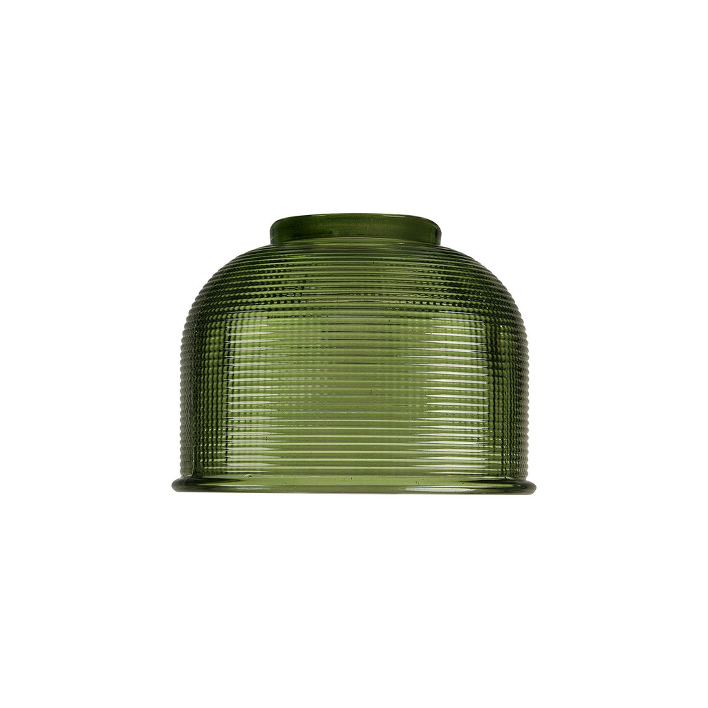 Luminosity Designs Ltd - Amber 14.5x11cm Prismatic Dome Glass Shade (D) With Raised Edge - 10 Colours - Luminosity Designs Ltd
