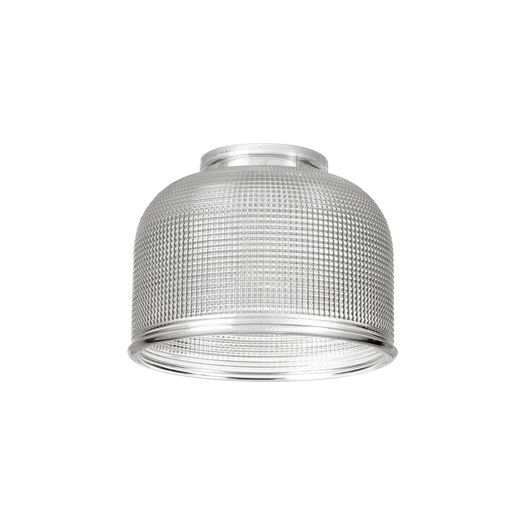 Luminosity Designs Ltd - Amber 14.5x11cm Prismatic Dome Glass Shade (D) With Raised Edge - 10 Colours - Luminosity Designs Ltd