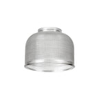 Luminosity Designs Ltd - Amber 14.5x11cm Prismatic Dome Glass Shade (D) With Raised Edge - 10 Colours - Luminosity Designs Ltd