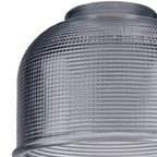 Luminosity Designs Ltd - Amber 14.5x11cm Prismatic Dome Glass Shade (D) With Raised Edge - 10 Colours - Luminosity Designs Ltd