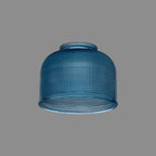 Luminosity Designs Ltd - Amber 14.5x11cm Prismatic Dome Glass Shade (D) With Raised Edge - 10 Colours - Luminosity Designs Ltd