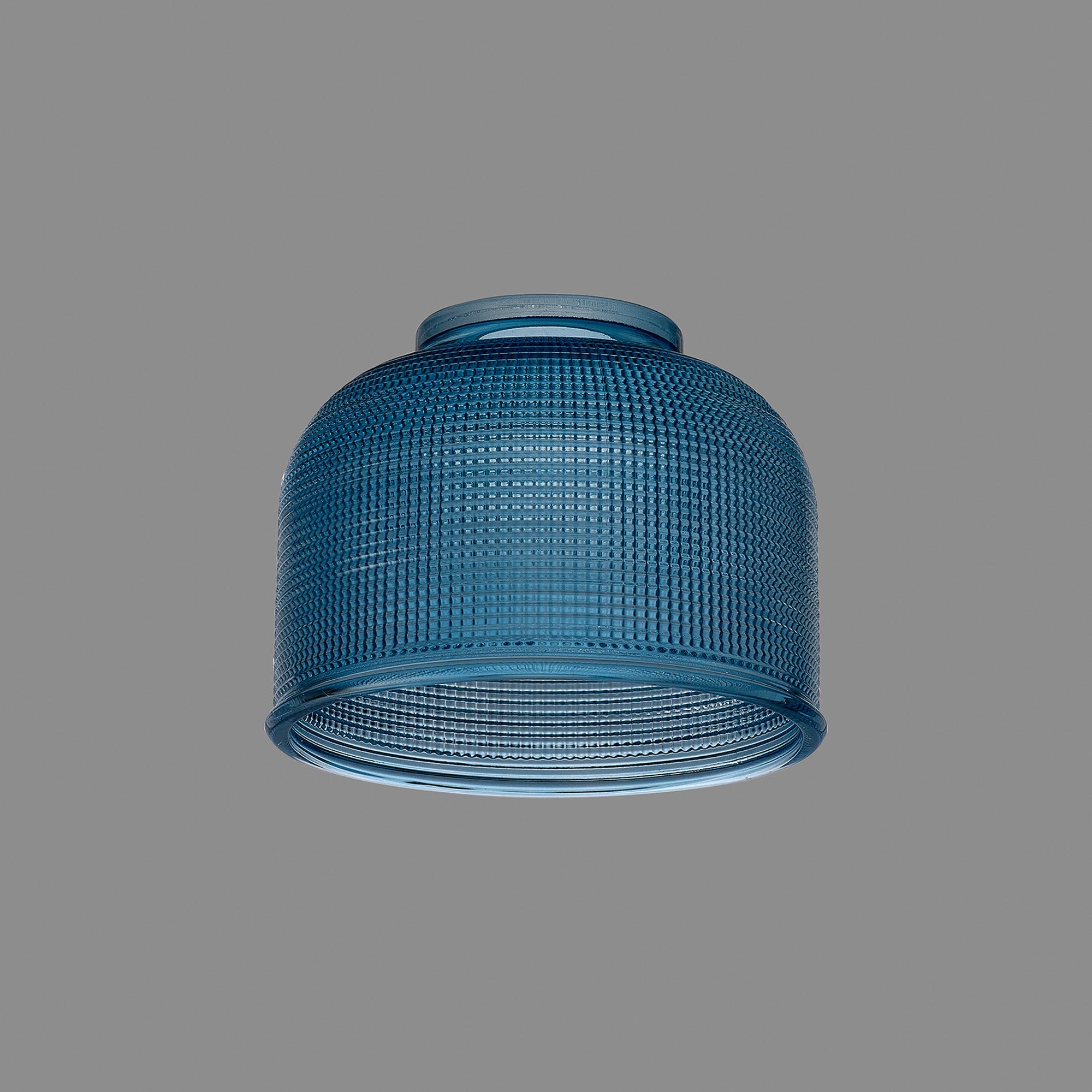 Luminosity Designs Ltd - Amber 14.5x11cm Prismatic Dome Glass Shade (D) With Raised Edge - 10 Colours - Luminosity Designs Ltd