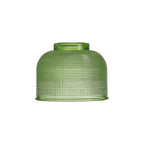 Luminosity Designs Ltd - Amber 14.5x11cm Prismatic Dome Glass Shade (D) With Raised Edge - 10 Colours - Luminosity Designs Ltd