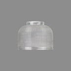 Luminosity Designs Ltd - Amber 14.5x11cm Prismatic Dome Glass Shade (D) With Raised Edge - 10 Colours - Luminosity Designs Ltd