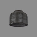 Luminosity Designs Ltd - Amber 14.5x11cm Prismatic Dome Glass Shade (D) With Raised Edge - 10 Colours - Luminosity Designs Ltd