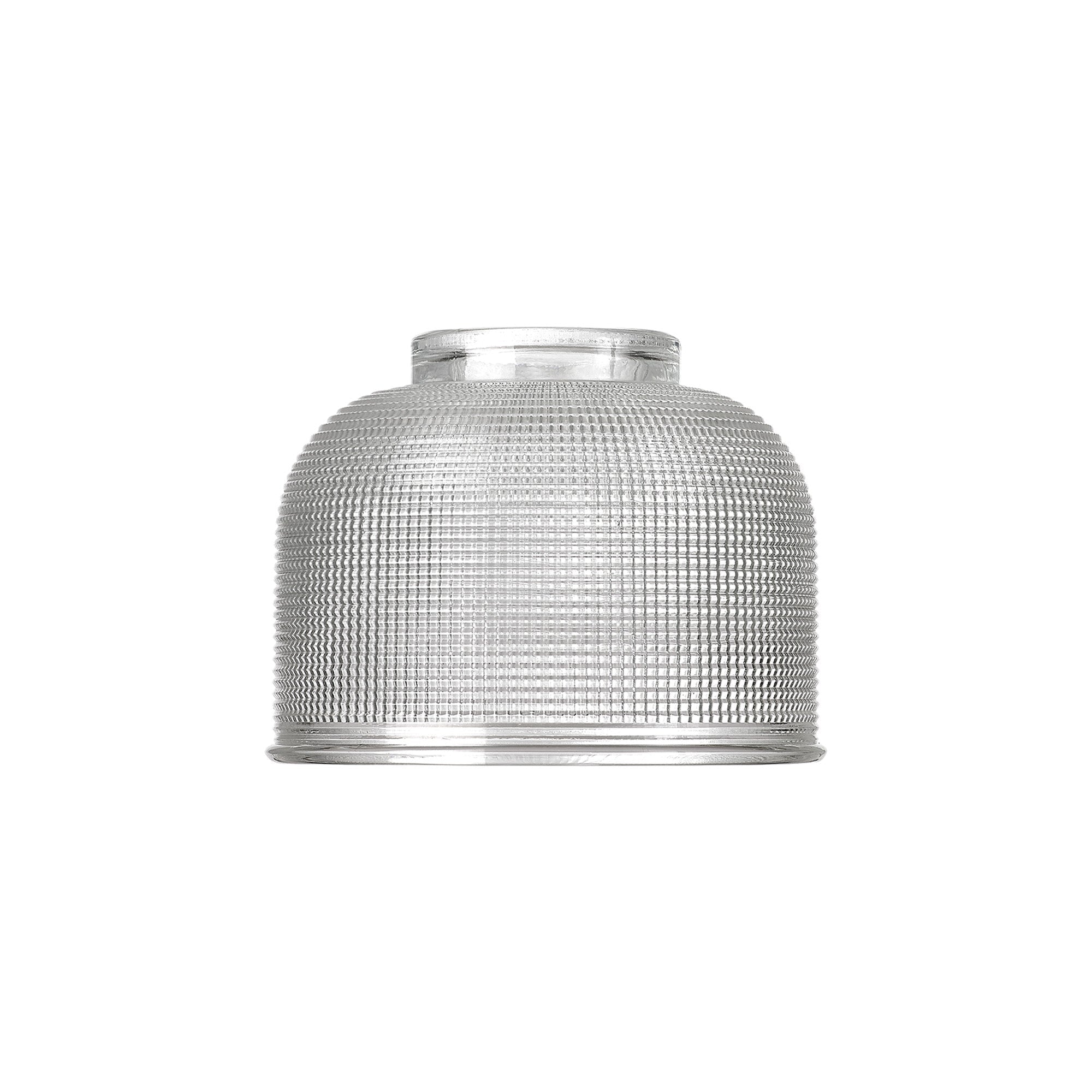 Luminosity Designs Ltd - Amber 14.5x11cm Prismatic Dome Glass Shade (D) With Raised Edge - 10 Colours - Luminosity Designs Ltd