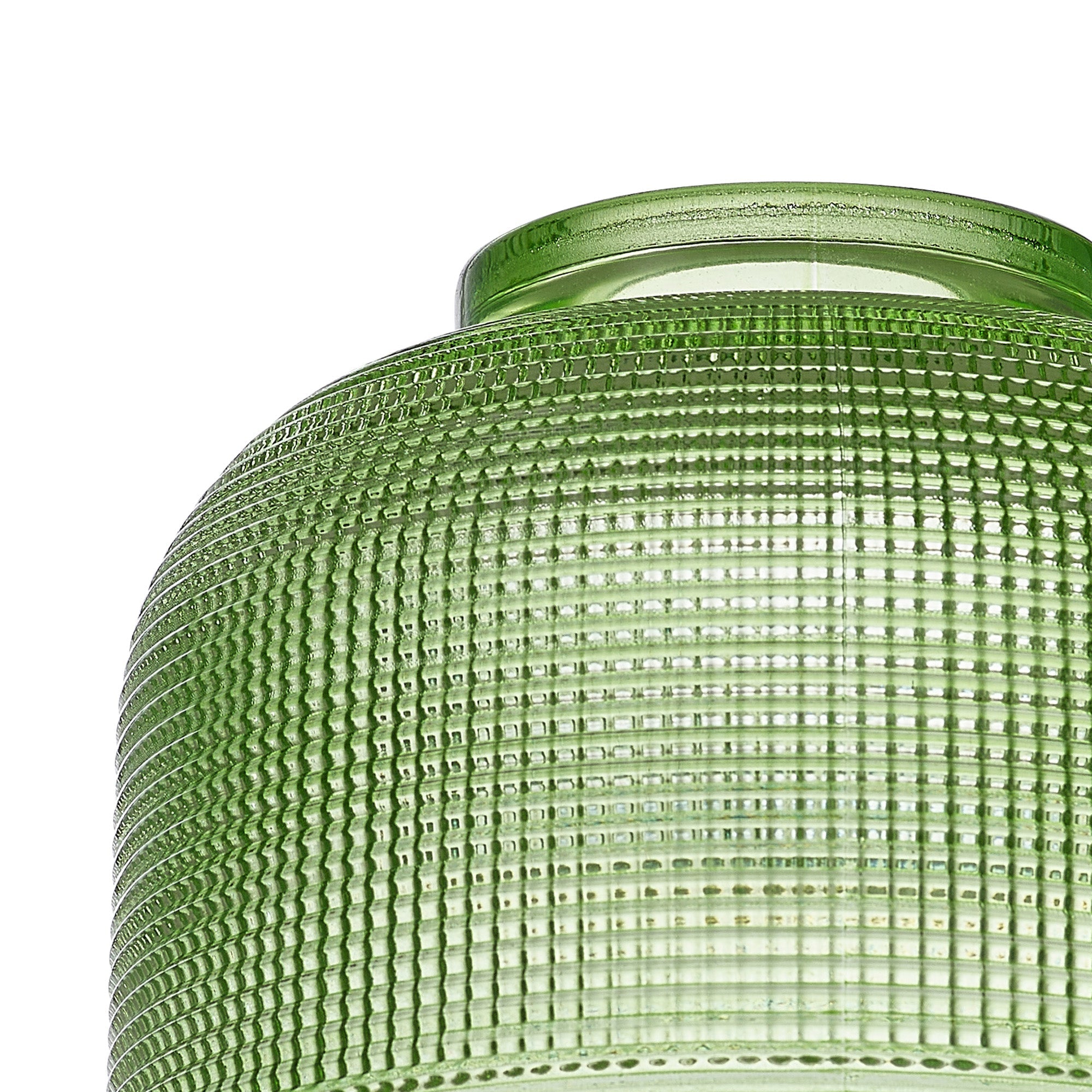 Luminosity Designs Ltd - Amber 14.5x11cm Prismatic Dome Glass Shade (D) With Raised Edge - 10 Colours - Luminosity Designs Ltd