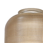 Luminosity Designs Ltd - Amber 14.5x11cm Prismatic Dome Glass Shade (D) With Raised Edge - 10 Colours - Luminosity Designs Ltd