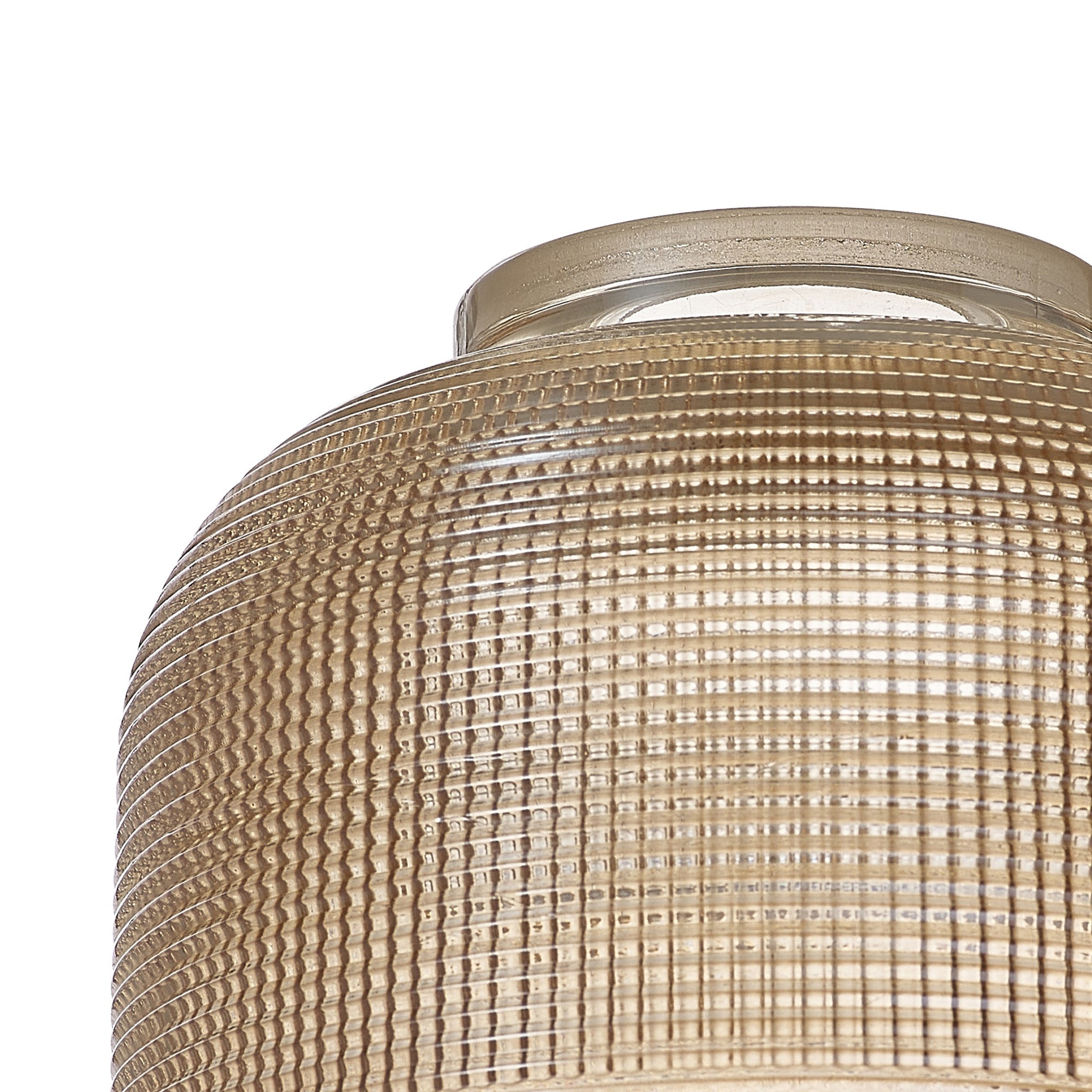 Luminosity Designs Ltd - Amber 14.5x11cm Prismatic Dome Glass Shade (D) With Raised Edge - 10 Colours - Luminosity Designs Ltd