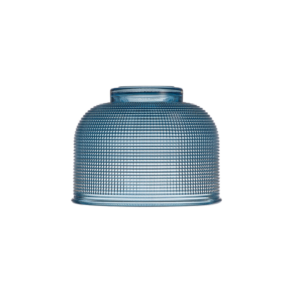 Luminosity Designs Ltd - Amber 14.5x11cm Prismatic Dome Glass Shade (D) With Raised Edge - 10 Colours - Luminosity Designs Ltd