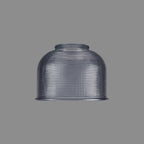 Luminosity Designs Ltd - Amber 14.5x11cm Prismatic Dome Glass Shade (D) With Raised Edge - 10 Colours - Luminosity Designs Ltd