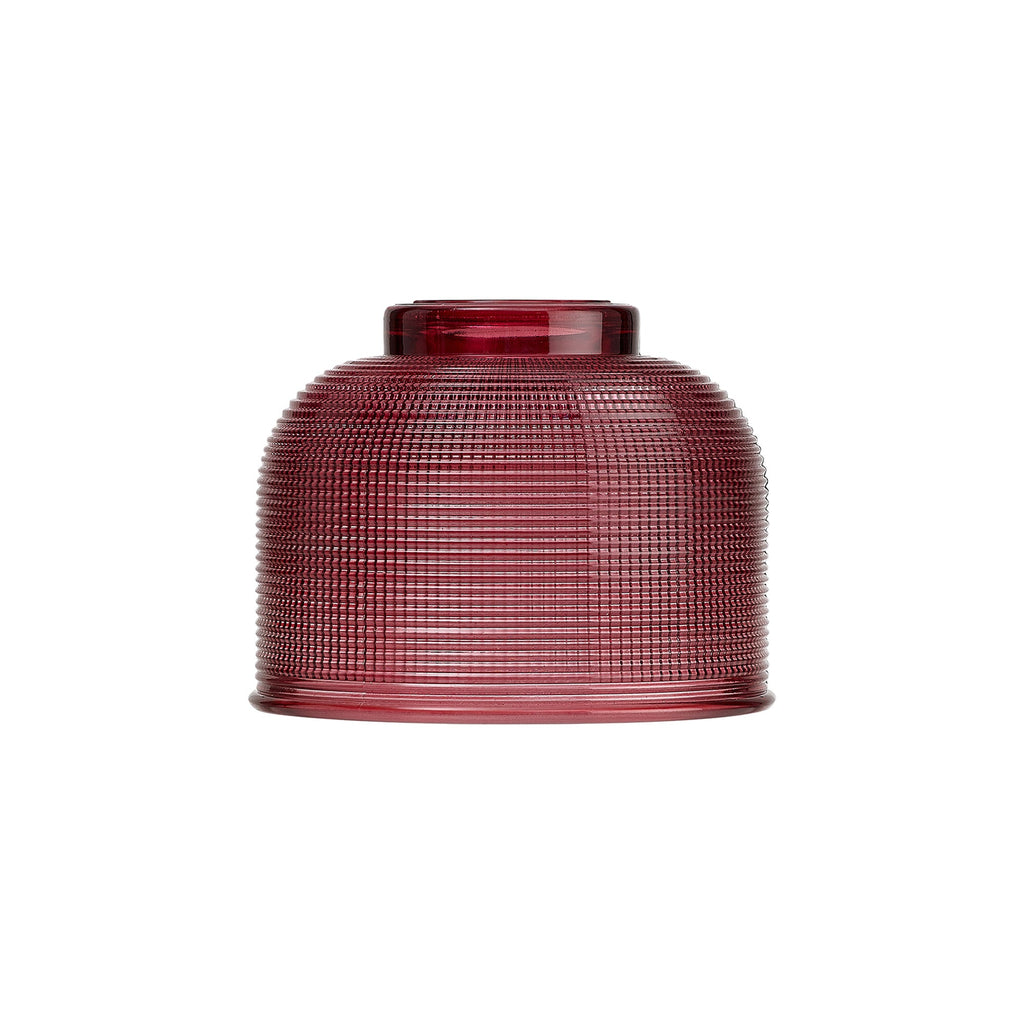 Luminosity Designs Ltd - Amber 14.5x11cm Prismatic Dome Glass Shade (D) With Raised Edge - 10 Colours - Luminosity Designs Ltd