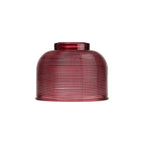 Luminosity Designs Ltd - Amber 14.5x11cm Prismatic Dome Glass Shade (D) With Raised Edge - 10 Colours - Luminosity Designs Ltd