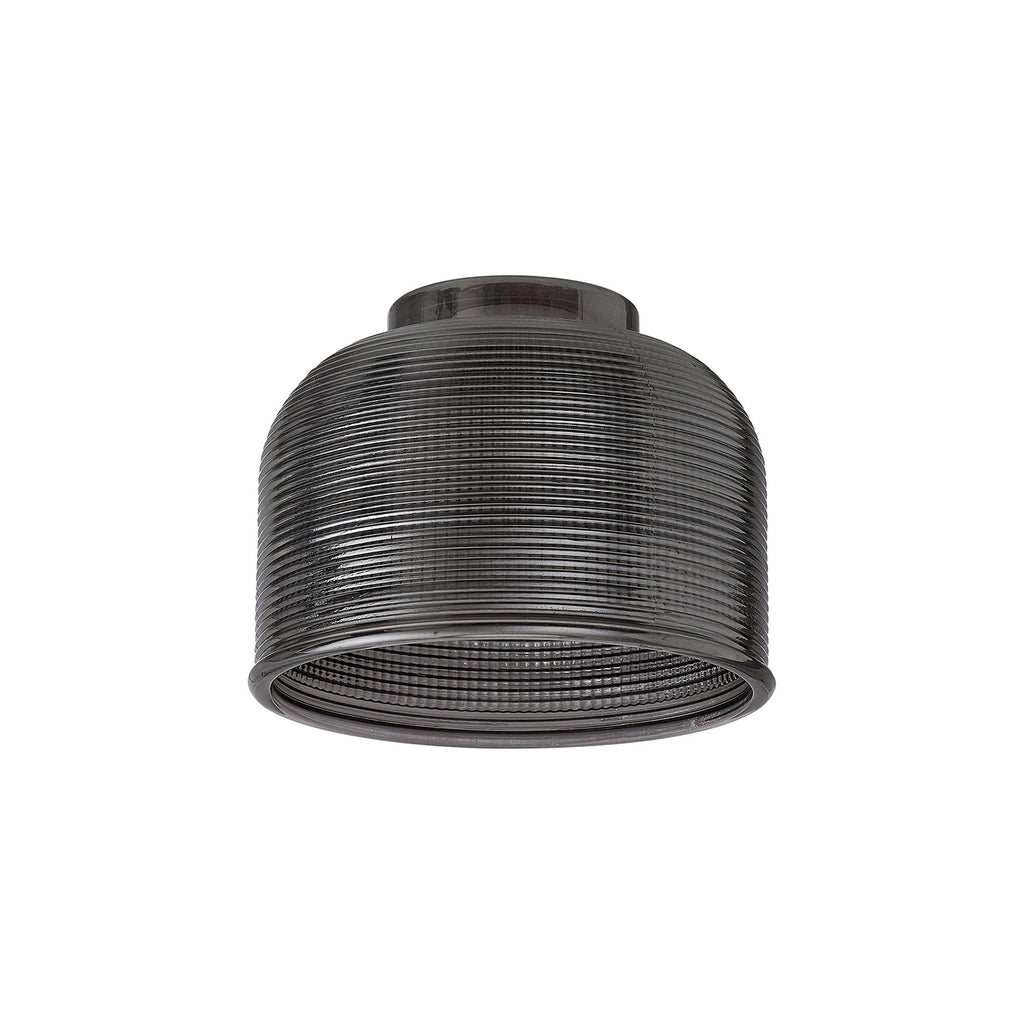 Luminosity Designs Ltd - Amber 14.5x11cm Prismatic Dome Glass Shade (D) With Raised Edge - 10 Colours - Luminosity Designs Ltd