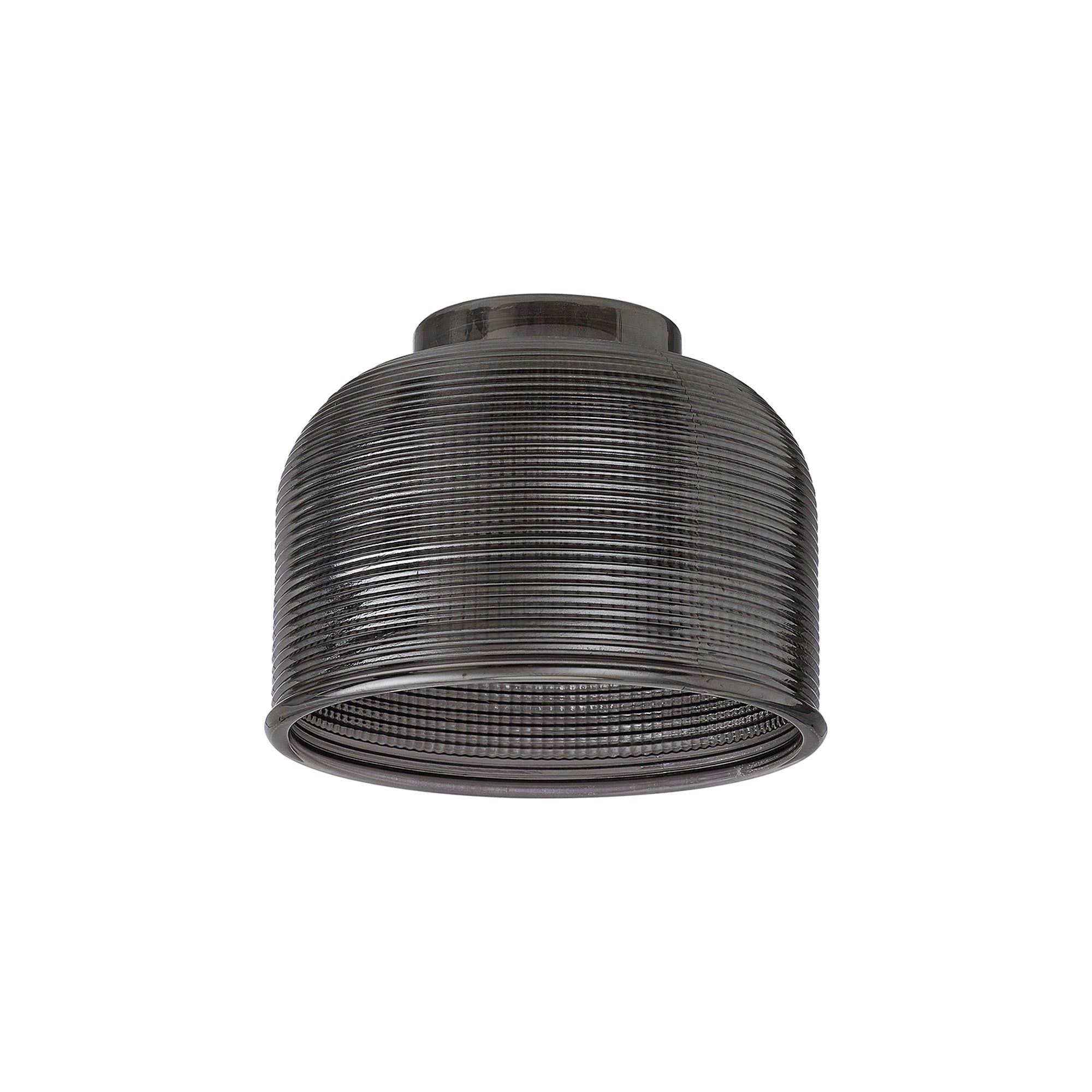 Luminosity Designs Ltd - Amber 14.5x11cm Prismatic Dome Glass Shade (D) With Raised Edge - 10 Colours - Luminosity Designs Ltd