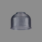 Luminosity Designs Ltd - Amber 14.5x11cm Prismatic Dome Glass Shade (D) With Raised Edge - 10 Colours - Luminosity Designs Ltd