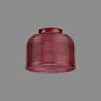 Luminosity Designs Ltd - Amber 14.5x11cm Prismatic Dome Glass Shade (D) With Raised Edge - 10 Colours - Luminosity Designs Ltd
