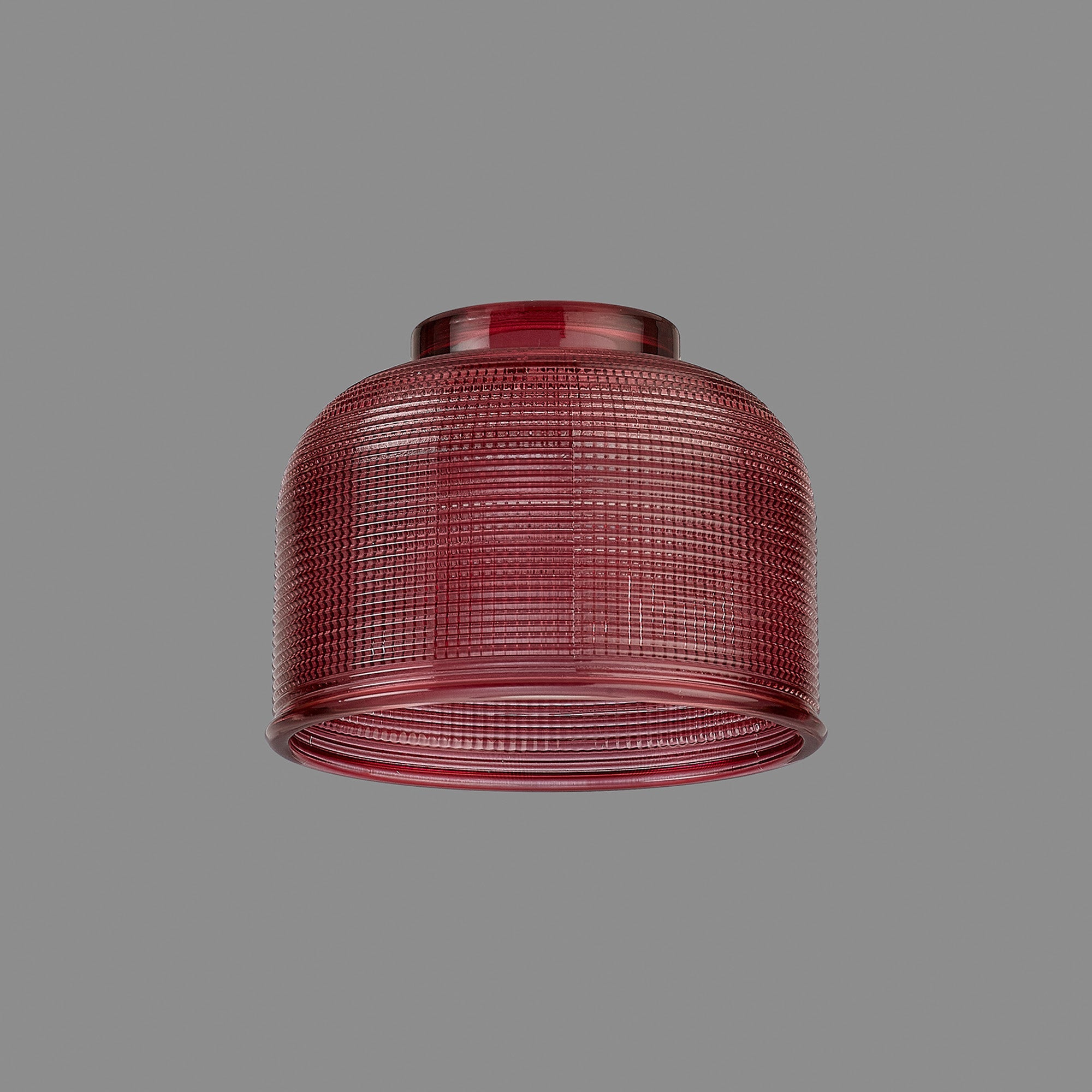 Luminosity Designs Ltd - Amber 14.5x11cm Prismatic Dome Glass Shade (D) With Raised Edge - 10 Colours - Luminosity Designs Ltd