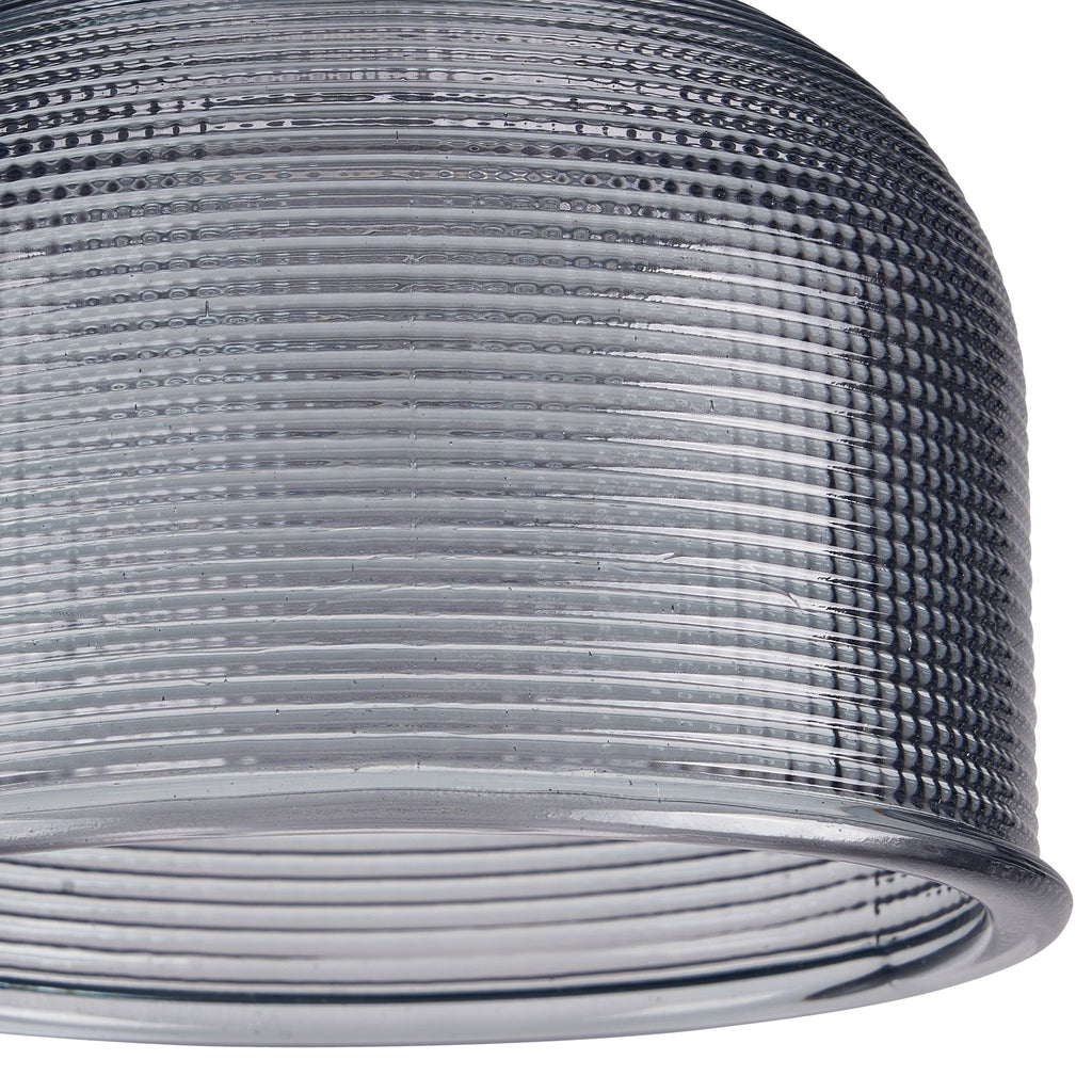 Luminosity Designs Ltd - Amber 14.5x11cm Prismatic Dome Glass Shade (D) With Raised Edge - 10 Colours - Luminosity Designs Ltd