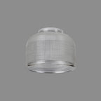 Luminosity Designs Ltd - Amber 14.5x11cm Prismatic Dome Glass Shade (D) With Raised Edge - 10 Colours - Luminosity Designs Ltd