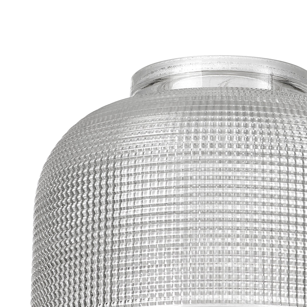 Luminosity Designs Ltd - Amber 14.5x11cm Prismatic Dome Glass Shade (D) With Raised Edge - 10 Colours - Luminosity Designs Ltd