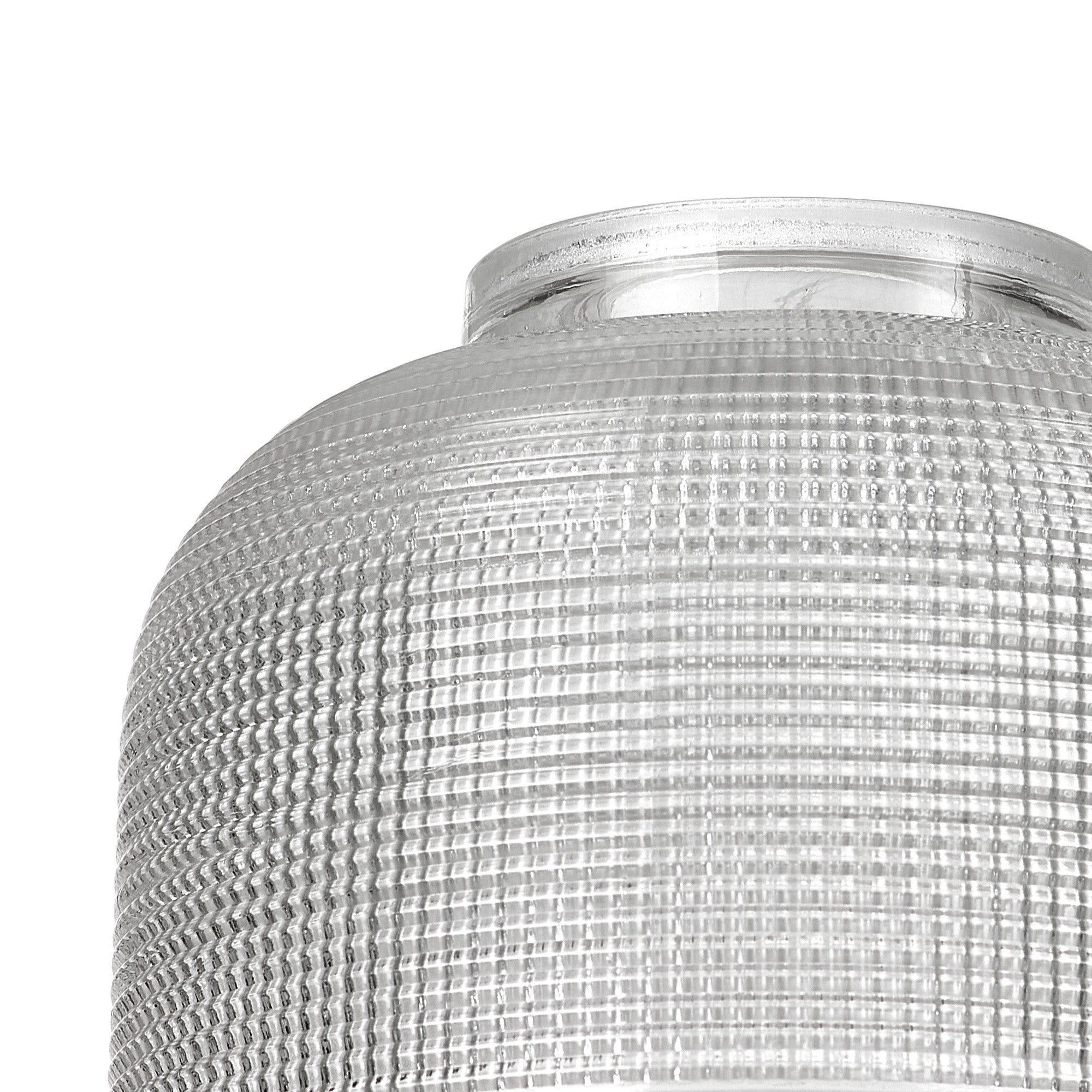 Luminosity Designs Ltd - Amber 14.5x11cm Prismatic Dome Glass Shade (D) With Raised Edge - 10 Colours - Luminosity Designs Ltd