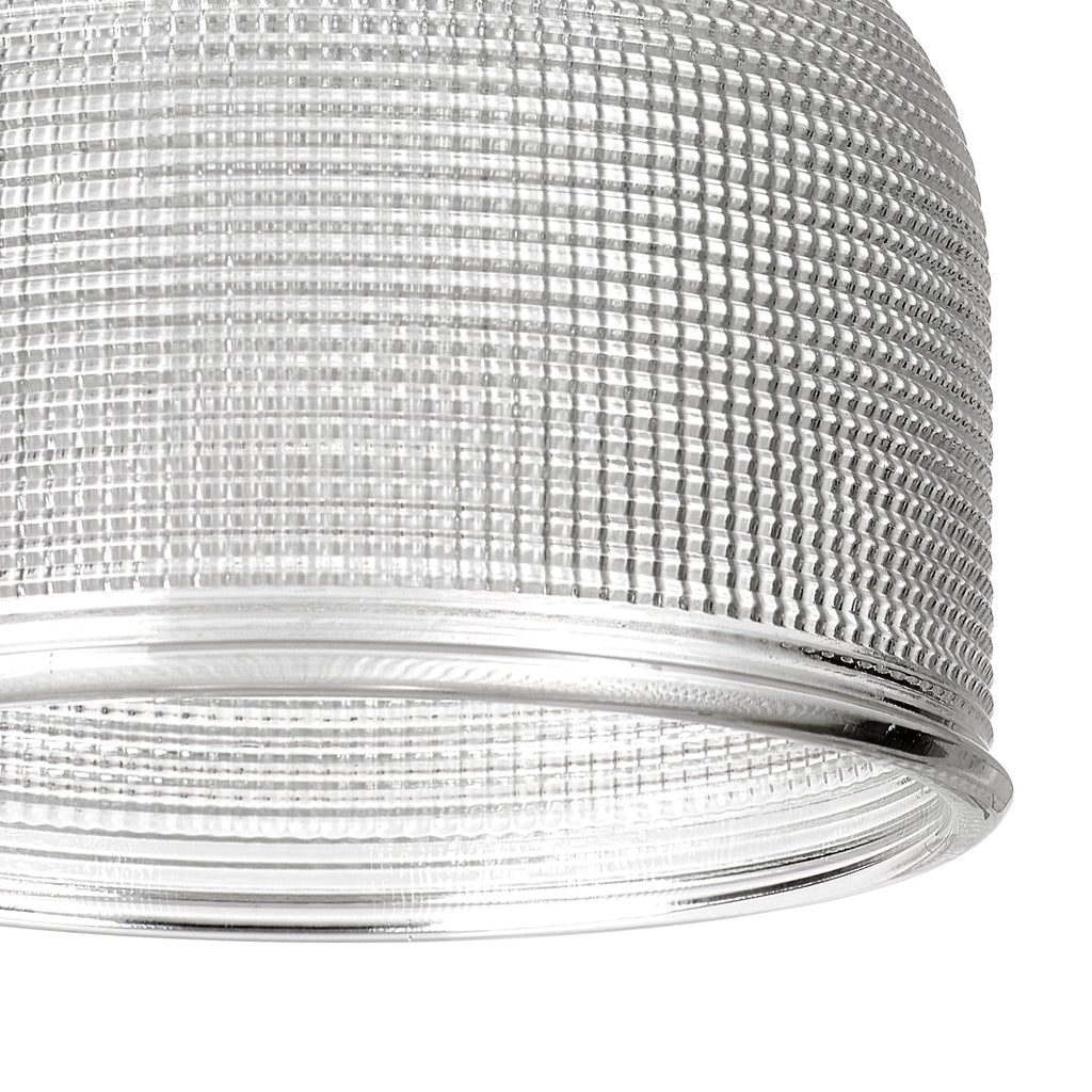 Luminosity Designs Ltd - Amber 14.5x11cm Prismatic Dome Glass Shade (D) With Raised Edge - 10 Colours - Luminosity Designs Ltd