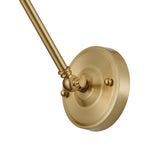 Luminosity Designs Ltd - Amber Adjustable Wall Lamp Switched (FRAME ONLY, NO SHADE), 1 x E27 - Luminosity Designs Ltd