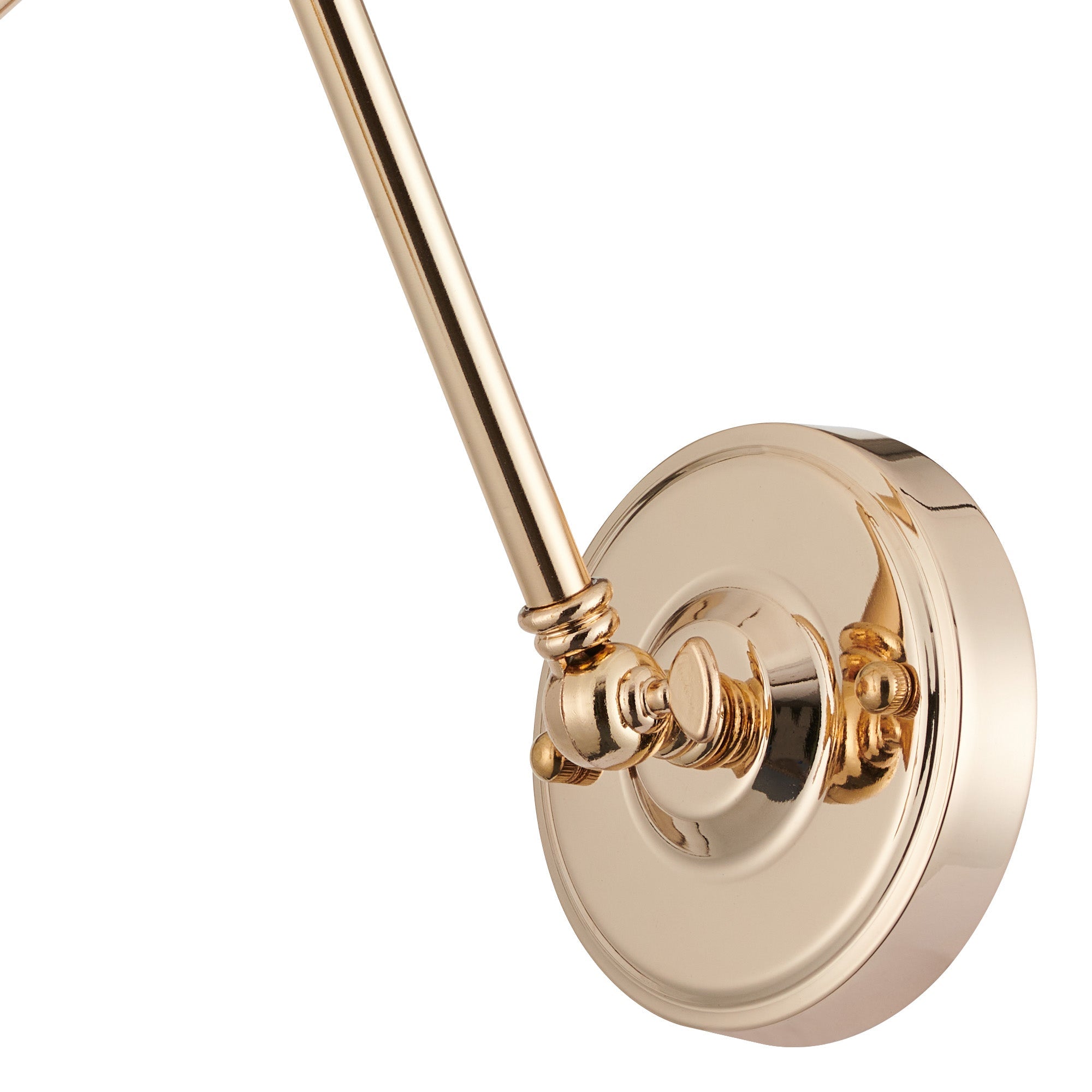 Luminosity Designs Ltd - Amber Adjustable Wall Lamp Switched (FRAME ONLY, NO SHADE), 1 x E27 - Luminosity Designs Ltd