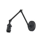 Luminosity Designs Ltd - Amber Adjustable Wall Lamp Switched (FRAME ONLY, NO SHADE), 1 x E27 - Luminosity Designs Ltd