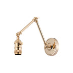 Luminosity Designs Ltd - Amber Adjustable Wall Lamp Switched (FRAME ONLY, NO SHADE), 1 x E27 - Luminosity Designs Ltd
