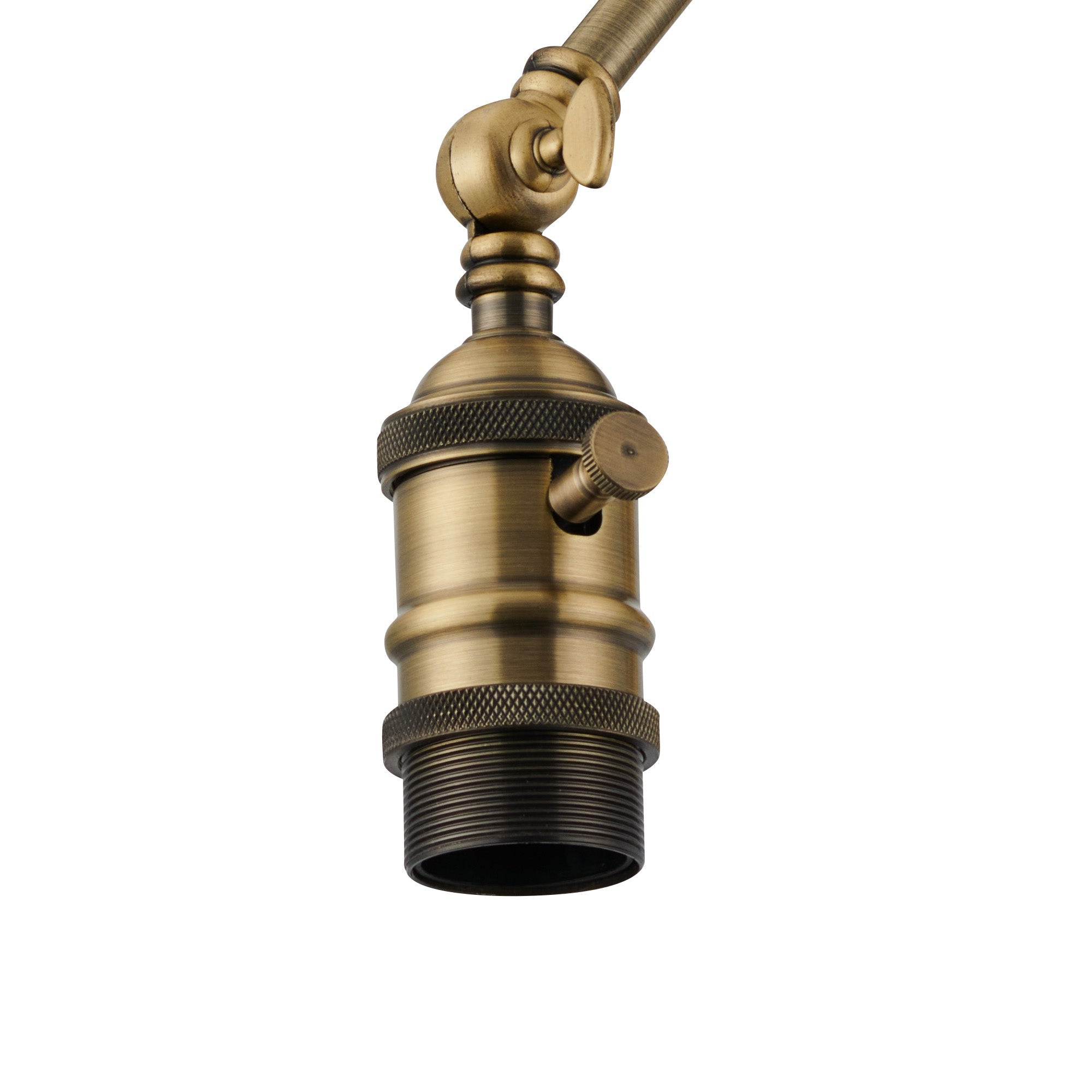 Luminosity Designs Ltd - Amber Adjustable Wall Lamp Switched (FRAME ONLY, NO SHADE), 1 x E27 - Luminosity Designs Ltd