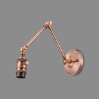 Luminosity Designs Ltd - Amber Adjustable Wall Lamp Switched (FRAME ONLY, NO SHADE), 1 x E27 - Luminosity Designs Ltd