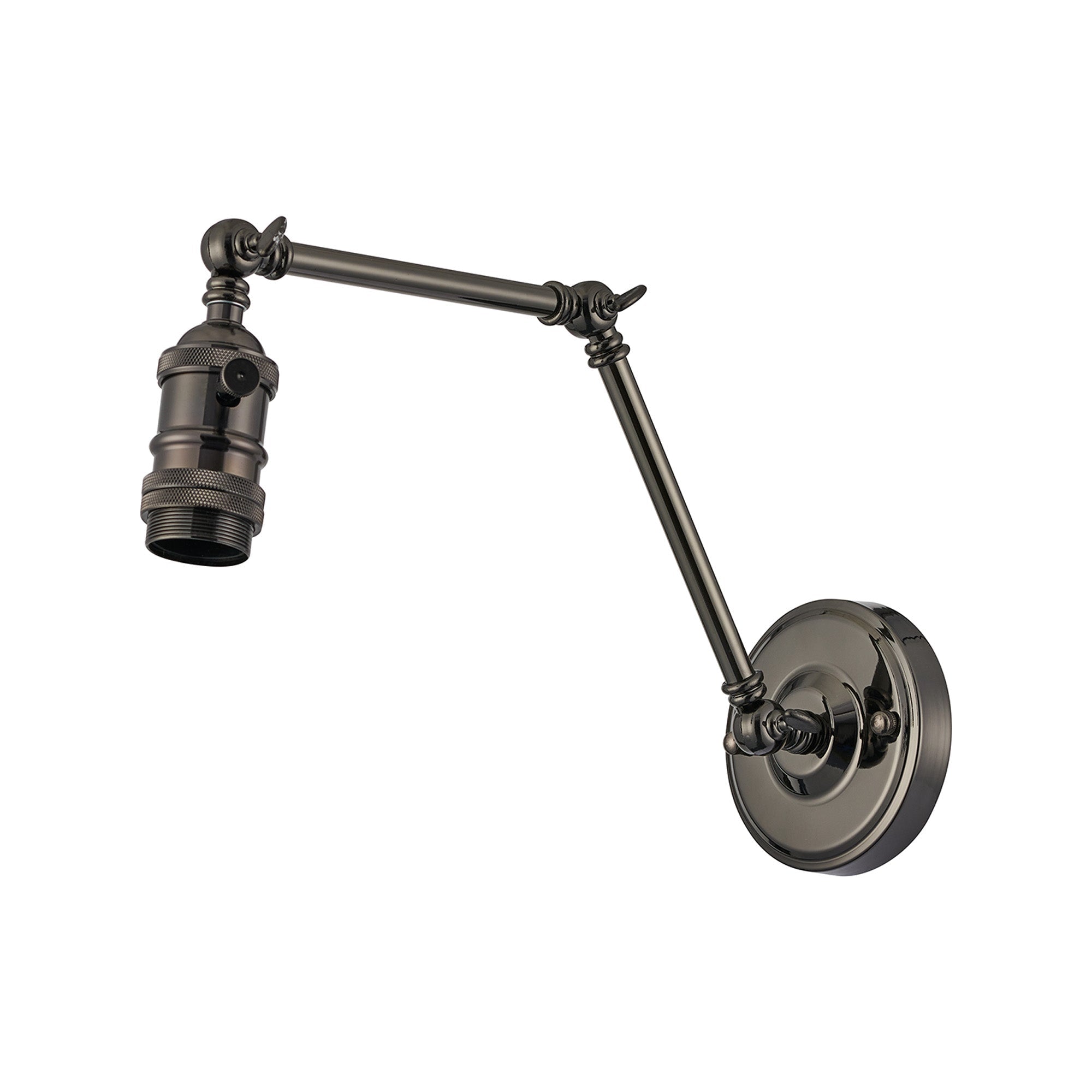 Luminosity Designs Ltd - Amber Adjustable Wall Lamp Switched (FRAME ONLY, NO SHADE), 1 x E27 - Luminosity Designs Ltd