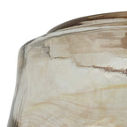 Luminosity Designs Ltd - Amber Bowl Cloudy Glass Shade (A), Brown / Clear, E27 - Luminosity Designs Ltd