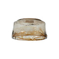 Luminosity Designs Ltd - Amber Bowl Cloudy Glass Shade (A), Brown / Clear, E27 - Luminosity Designs Ltd