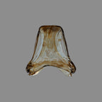 Luminosity Designs Ltd - Amber Flower Cloudy Glass Shade (C), Brown / Clear, E27 hole - Luminosity Designs Ltd