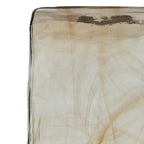 Luminosity Designs Ltd - Amber Square Cloudy Glass Shade (B), Brown / Clear, E27 - Luminosity Designs Ltd