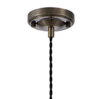 Luminosity Designs Ltd - Amber Switched Pendant 1.5m, 1 x E27, Twisted Cable / Brown Flower Glass - Luminosity Designs Ltd