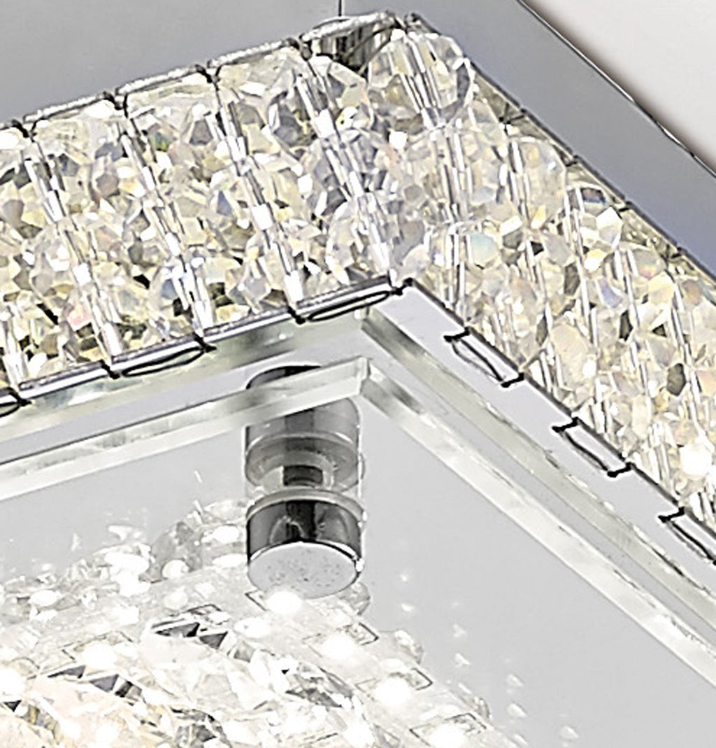 Diyas - Amelia Small Square Ceiling - Luminosity Designs Ltd