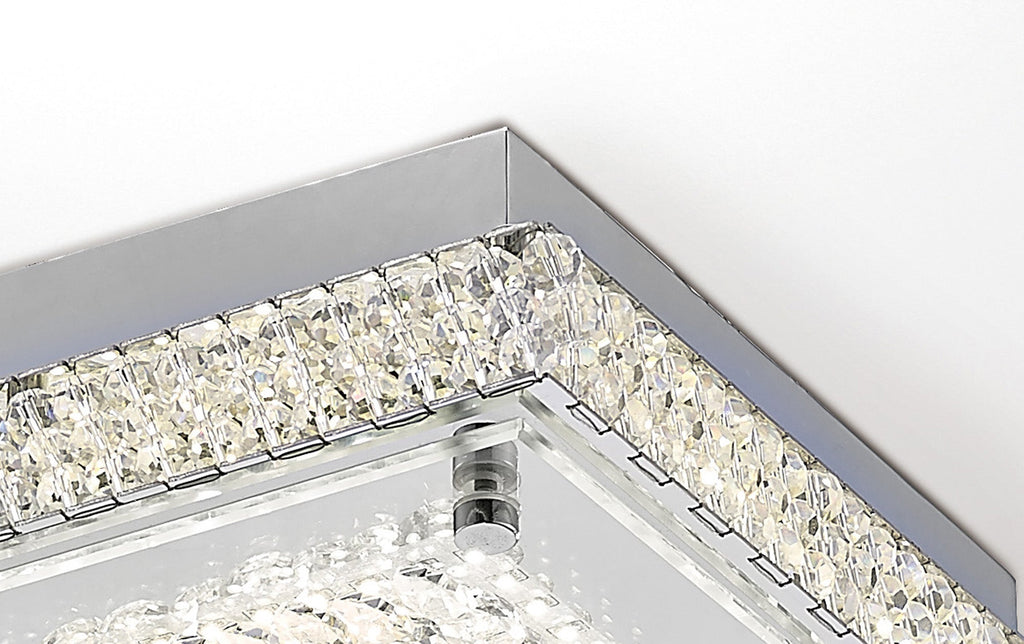 Diyas - Amelia Small Square Ceiling - Luminosity Designs Ltd